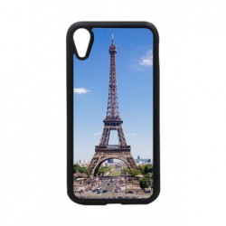 Coque noire pour iPhone XR Tour Eiffel Paris France