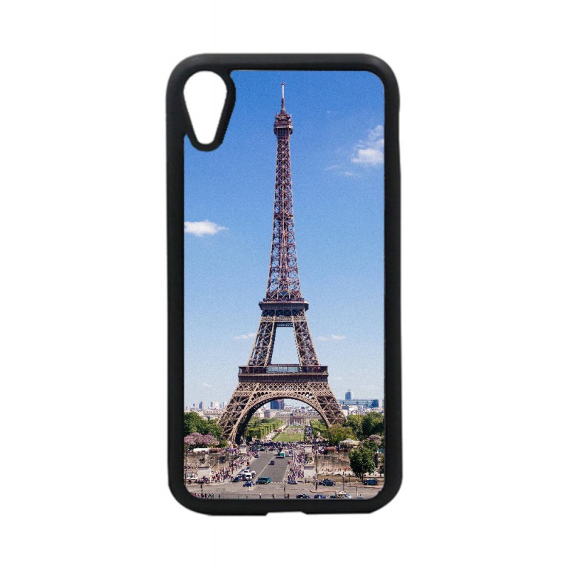Coque noire pour iPhone XR Tour Eiffel Paris France