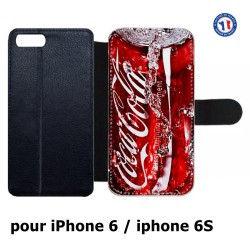 Etui cuir pour IPHONE 6/6S Coca-Cola Rouge Original