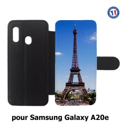 Etui cuir pour Samsung Galaxy A20e Tour Eiffel Paris France