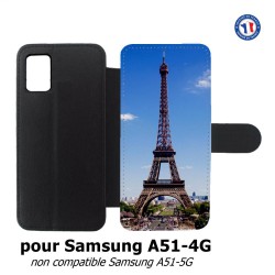Etui cuir pour Samsung Galaxy A51 - 4G Tour Eiffel Paris France