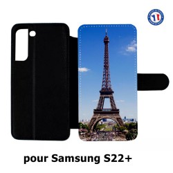 Etui cuir pour Samsung Galaxy S22 Plus Tour Eiffel Paris France