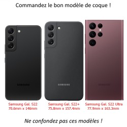 Etui cuir pour Samsung Galaxy S22 Ultra Tour Eiffel Paris France - Housse fermeture magnétique