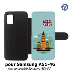 Etui cuir pour Samsung Galaxy A51 - 4G Monuments Londres - Big Ben