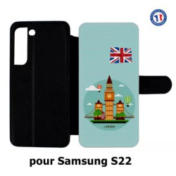 Etui cuir pour Samsung Galaxy S22 Monuments Londres - Big Ben
