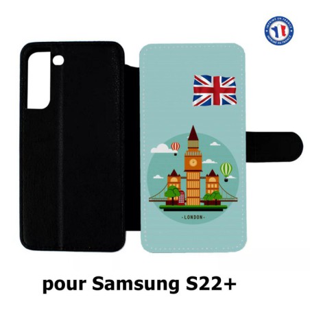 Etui cuir pour Samsung Galaxy S22 Plus Monuments Londres - Big Ben