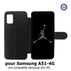 Etui cuir pour Samsung Galaxy A51 - 4G Michael Jordan 23 shoot Chicago Bulls Basket