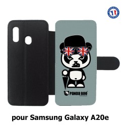 Etui cuir pour Samsung Galaxy A20e PANDA BOO© So British  - coque humour