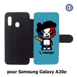 Etui cuir pour Samsung Galaxy A20e PANDA BOO© Français béret baguette - coque humour