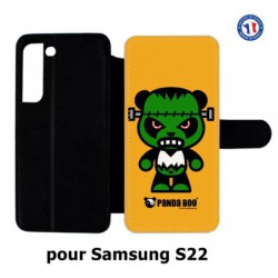 Etui cuir pour Samsung Galaxy S22 PANDA BOO© Frankenstein monstre - coque humour