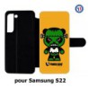 Etui cuir pour Samsung Galaxy S22 PANDA BOO© Frankenstein monstre - coque humour