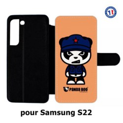 Etui cuir pour Samsung Galaxy S22 PANDA BOO© Mao Panda communiste - coque humour