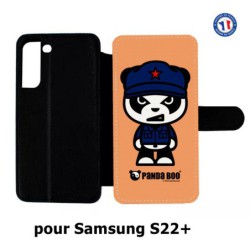 Etui cuir pour Samsung Galaxy S22 Plus PANDA BOO© Mao Panda communiste - coque humour