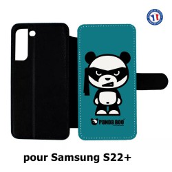 Etui cuir pour Samsung Galaxy S22 Plus PANDA BOO© bandeau kamikaze banzaï - coque humour