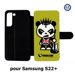 Etui cuir pour Samsung Galaxy S22 Plus PANDA BOO© Punk Musique Guitare - coque humour