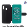 Etui cuir pour Samsung Galaxy A20e ProseCafé© coque Humour : Je ne suis pas capricieuse mais ...