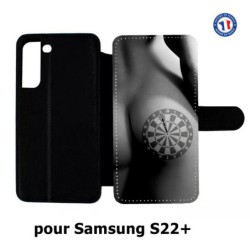 Etui cuir pour Samsung Galaxy S22 Plus coque sexy Cible Fléchettes - coque érotique
