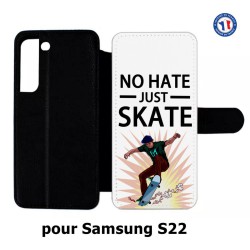 Etui cuir pour Samsung Galaxy S22 Skateboard