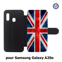 Etui cuir pour Samsung Galaxy A20e Drapeau Royaume uni - United Kingdom Flag