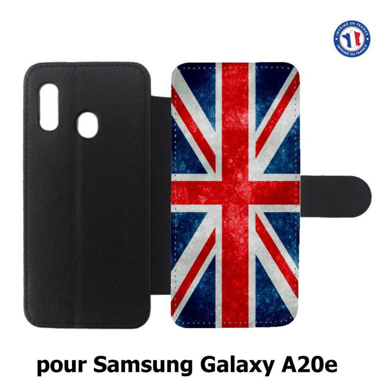 Etui cuir pour Samsung Galaxy A20e Drapeau Royaume uni - United Kingdom Flag