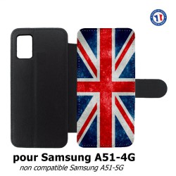 Etui cuir pour Samsung Galaxy A51 - 4G Drapeau Royaume uni - United Kingdom Flag
