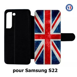 Etui cuir pour Samsung Galaxy S22 Drapeau Royaume uni - United Kingdom Flag