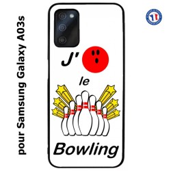 Coque pour Samsung Galaxy A03s J'aime le Bowling