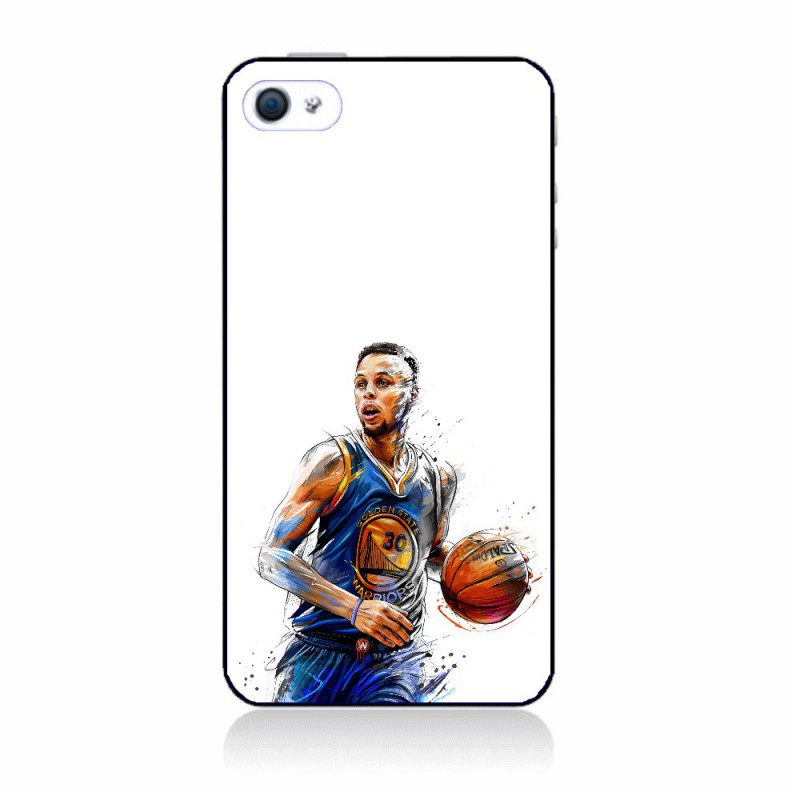 Coque noire pour IPHONE 4/4S Stephen Curry Golden State Warriors dribble Basket
