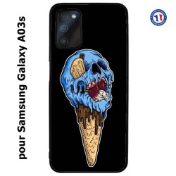 Coque pour Samsung Galaxy A03s Ice Skull - Crâne Glace - Cône Crâne - skull art
