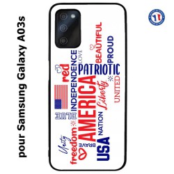 Coque pour Samsung Galaxy A03s USA lovers - drapeau USA - patriot