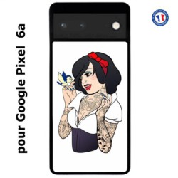 Coque pour Google Pixel 6a princesse neige Blanche tatouée