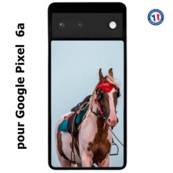 Coque pour Google Pixel 6a Coque cheval robe pie - bride cheval