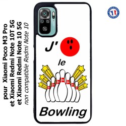 Coque pour Xiaomi Poco M3 Pro J'aime le Bowling