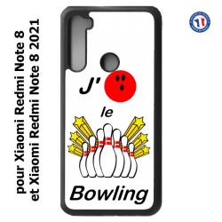Coque pour Xiaomi Redmi Note 8 et Note 8 2021 J'aime le Bowling