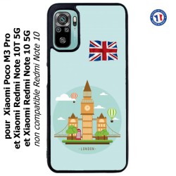 Coque pour Xiaomi Redmi Note 10 5G et 10T 5G Monuments Londres - Big Ben