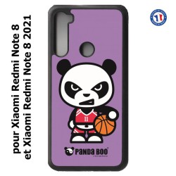 Coque pour Xiaomi Redmi Note 8 et Note 8 2021 PANDA BOO© Basket Sport Ballon - coque humour