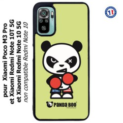 Coque pour Xiaomi Redmi Note 10 5G et 10T 5G PANDA BOO© Boxeur - coque humour