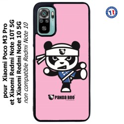 Coque pour Xiaomi Redmi Note 10 5G et 10T 5G PANDA BOO© Ninja Kung Fu Samouraï - coque humour