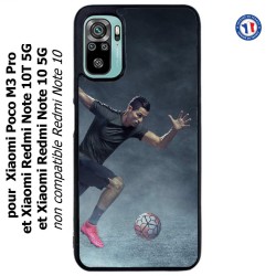 Coque pour Xiaomi Redmi Note 10 5G et 10T 5G Cristiano Ronaldo club foot Turin Football course ballon