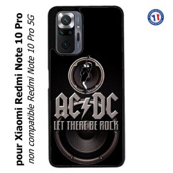 Coque pour Xiaomi Redmi Note 10 PRO groupe rock AC/DC musique rock ACDC