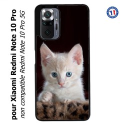 Coque pour Xiaomi Redmi Note 10 PRO Bébé chat tout mignon - chaton yeux bleus