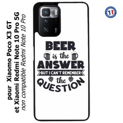 Coque pour Xiaomi Poco X3 GT Beer is the answer Humour Bière