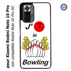 Coque pour Xiaomi Redmi Note 10 PRO J'aime le Bowling