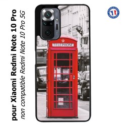 Coque pour Xiaomi Redmi Note 10 PRO Cabine téléphone Londres - Cabine rouge London