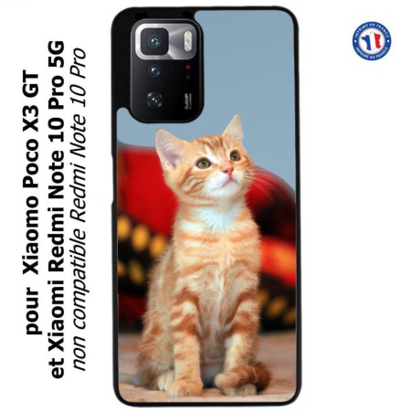 Coque pour Xiaomi Poco X3 GT Adorable chat - chat robe cannelle