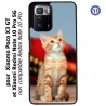 Coque pour Xiaomi Redmi Note 10 PRO 5G Adorable chat - chat robe cannelle