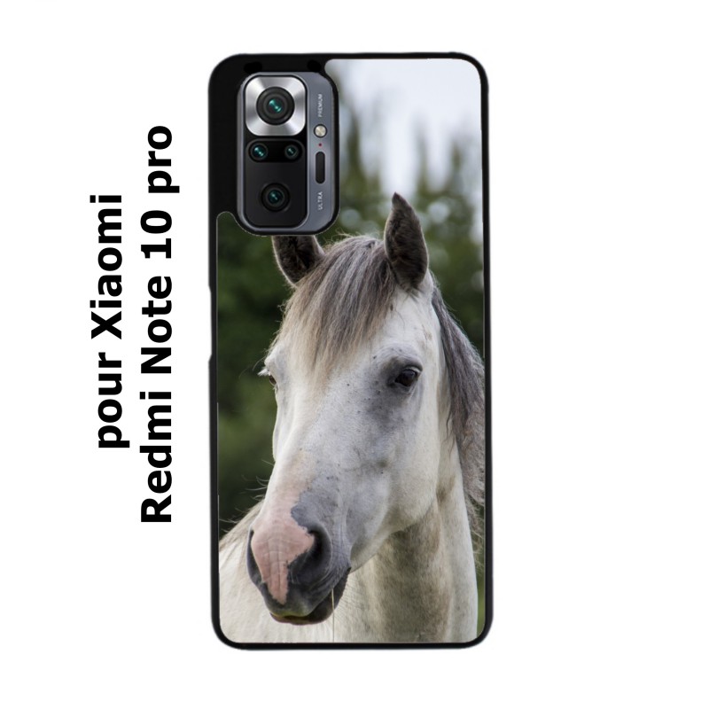 Coque pour Xiaomi Redmi Note 10 PRO Coque cheval blanc - tête de cheval