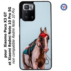 Coque pour Xiaomi Redmi Note 10 PRO 5G Coque cheval robe pie - bride cheval