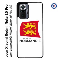 Coque pour Xiaomi Redmi Note 10 PRO Logo Normandie - Écusson Normandie - 2 léopards