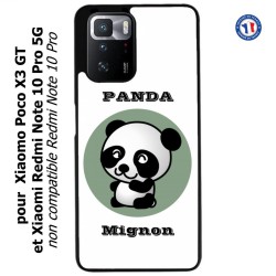 Coque pour Xiaomi Redmi Note 10 PRO 5G Panda tout mignon